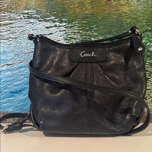 COACH Ashley leather crossbody bag in black NWOT